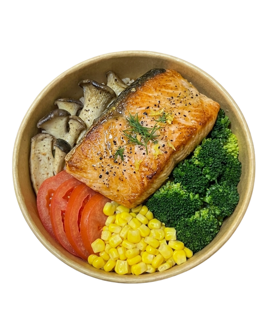 香煎原件挪威三文魚柳超級能量碗