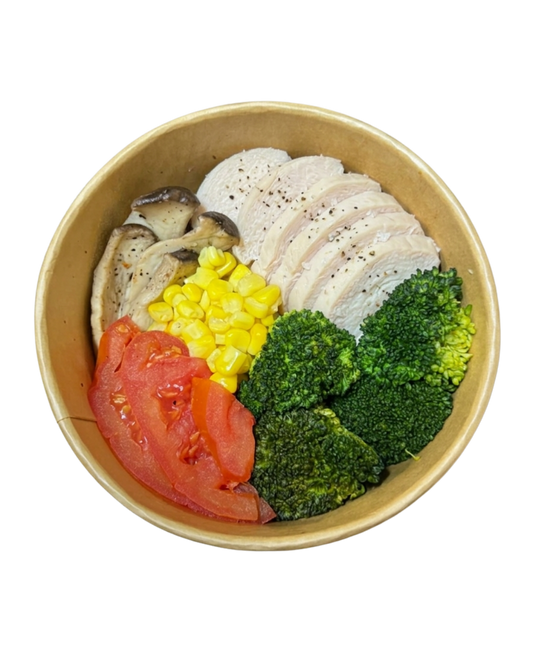 慢煮滑捋捋切件雞胸超級能量碗