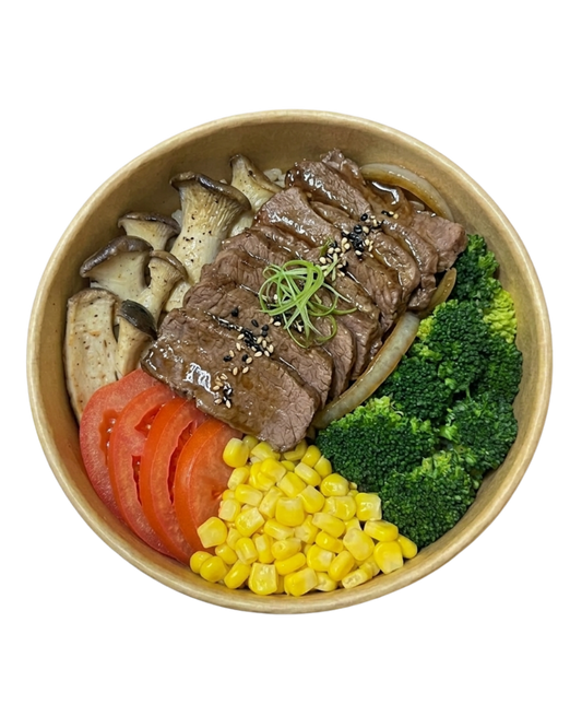 日式壽喜燒牛板腱片超級能量碗